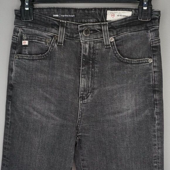 New AG Adriano Goldschmied Saige High Rise Straight Jeans 10 Yrs Bonfire size 24 - Picture 4 of 15